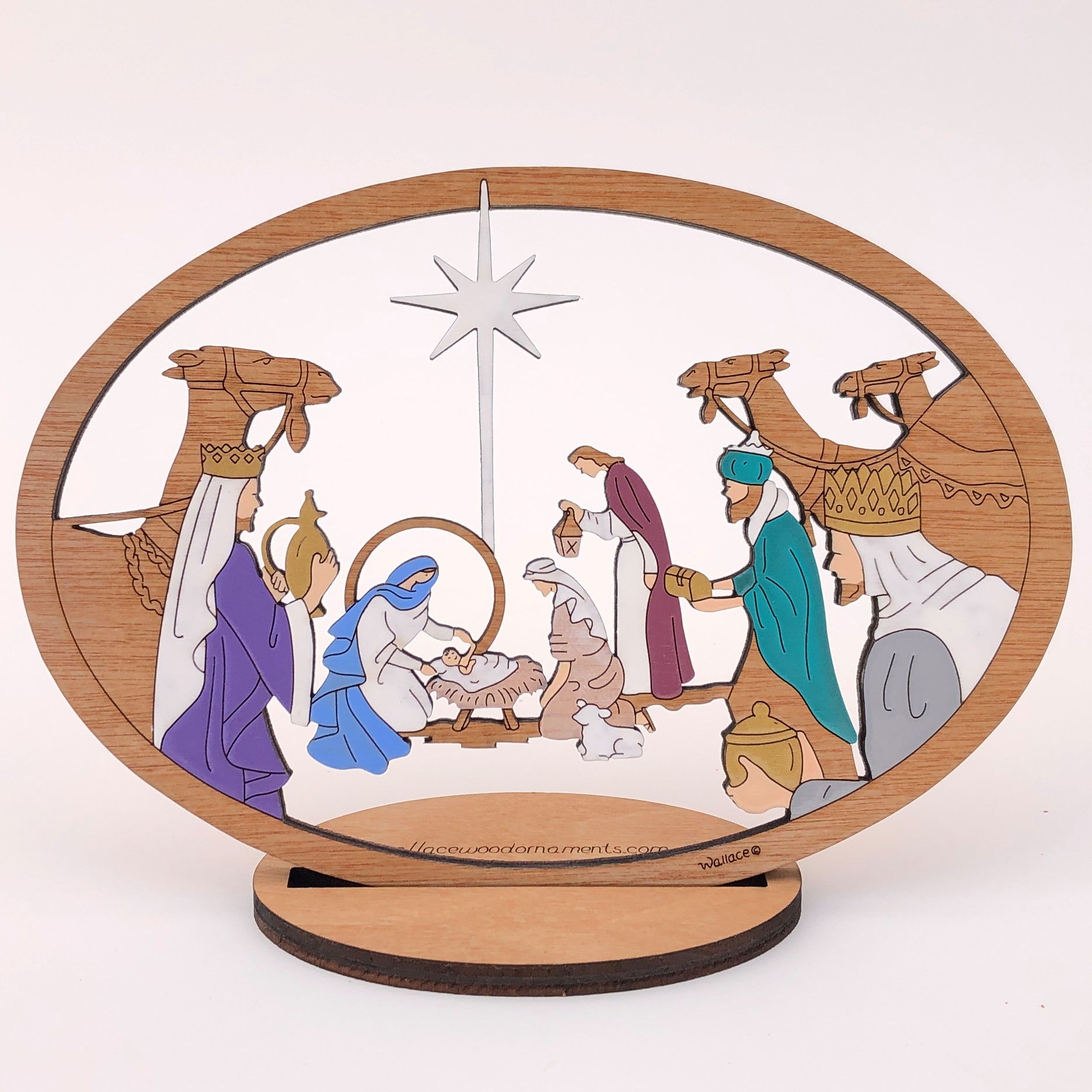 Small Camel Nativity With Stand